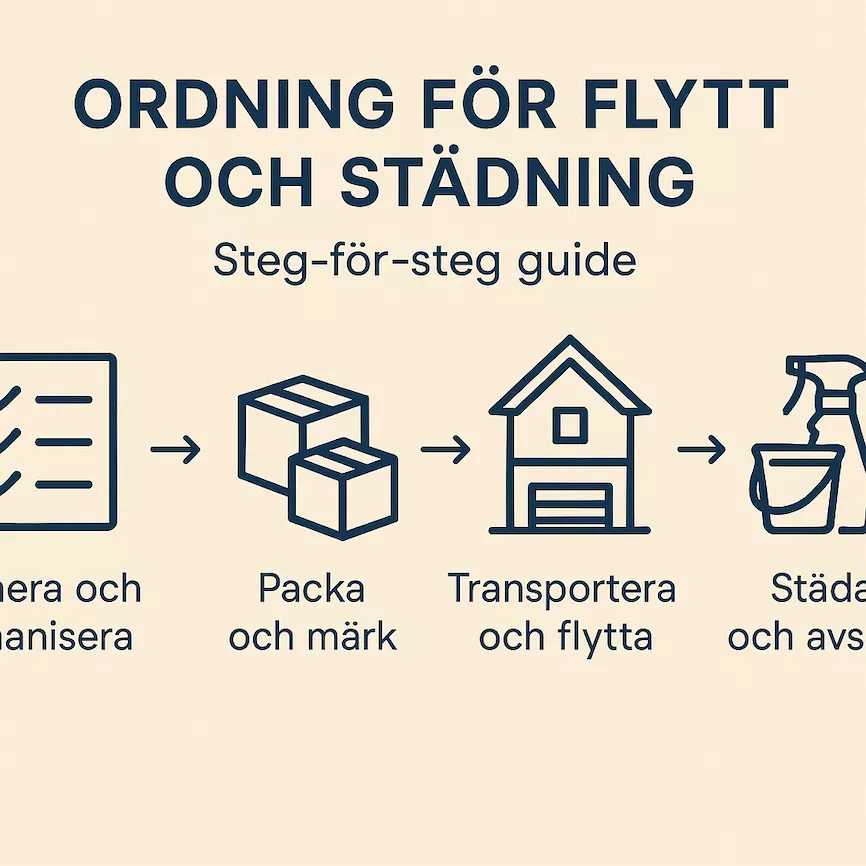 Ordning för flytt och städning – steg-för-steg guide